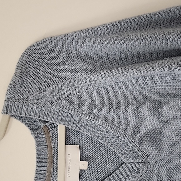 BROCHU WALKER Pia V-Neck Light Blue Size Medium - Picture 11 of 17